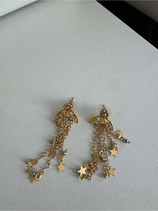 Jewelry - Handmade Celestial Star Drop Earrings